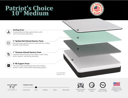 Patriot's Choice 10" Medium